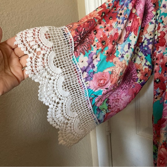 Umgee Women Floral Kimono Size Small - Picture 3 of 9